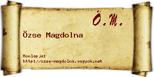 Özse Magdolna névjegykártya